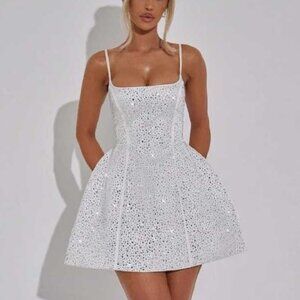 BabyBoo Angelique Mini Dress in Ivory size M